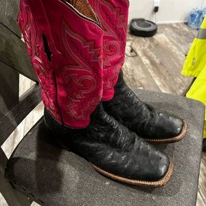 Resistol black ostrich with pink tops